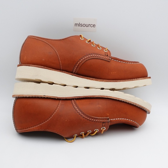 NEW Red Wing Shop Moc Oxford Leather Shoes Men's 8092 Oro Made in USA - Picture 4 of 16